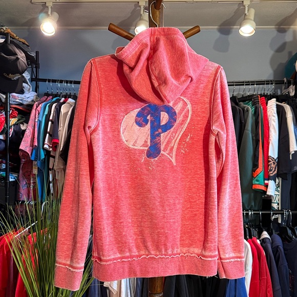 5th & Ocean Pink Philadelphia Phillies Women’s Jacket - Picture 1 of 3